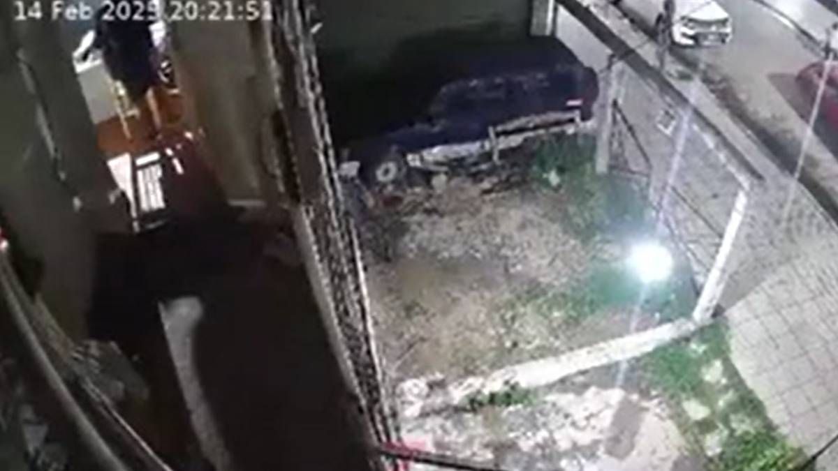 El momento del brutal crimen.&nbsp;