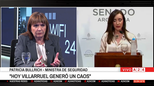 Bullrich acusó a Villarruel de generar caos y clavarle un puñal por la espalda al Gobierno