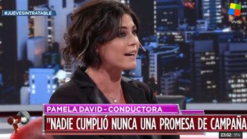 Pamela David: Tengo terror de votar porque no sé a quién