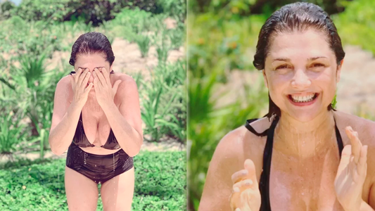 Araceli González, sorprendida al natural por Fabián Mazzei en la Riviera Maya