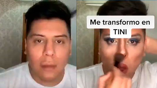 Mariano de la Canal se quiso maquillar para transformarse en Tini Stoessel: el resultado se hizo viral y lo mataron