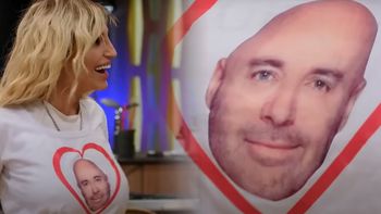 Germán Martitegui fue la cábala en el corazón de Vicky Xipolitakis y la rubia fue la gran figura de la noche