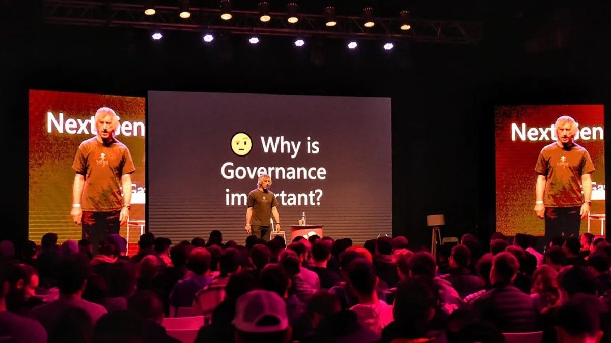 Gavin Wood, creador de Polkadot (DOT) y Kusama (KSM), en su paso por Buenos Aires.