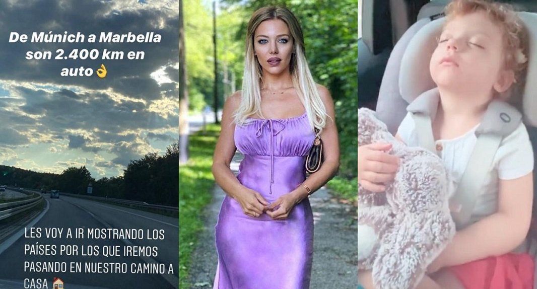 Evangelina Anderson emprendió un tremendo viaje con su familia, desde Múnich hasta Marbella