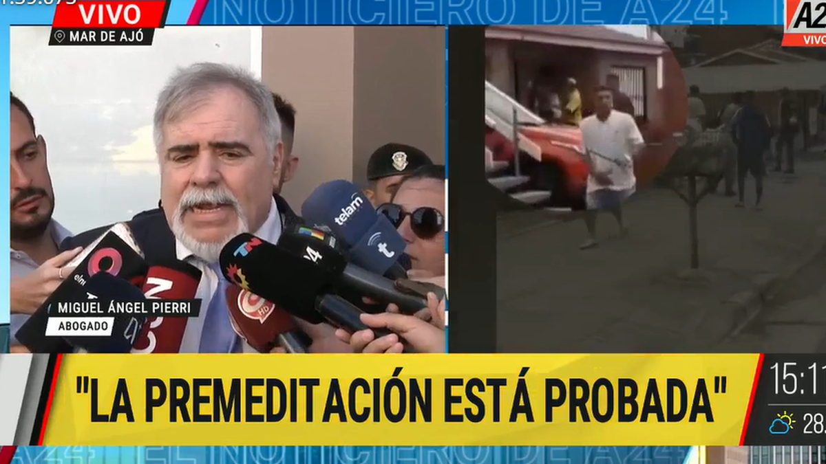 Miguel Ángel Pierri va a pedir perpetua para los imputados. (Foto: captura A24)