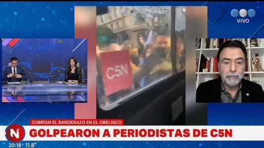 Cristina Pérez quiso responsabilizar a Alberto Fernández por el ataque a C5N y Sietecase la cruzó en vivo