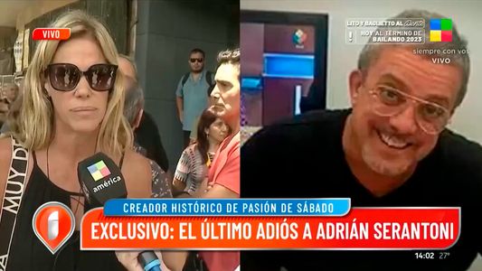 El desconsuelo de Marcela Baños por la muerte de Adrián Serantoni, creador de Pasión de Sábado