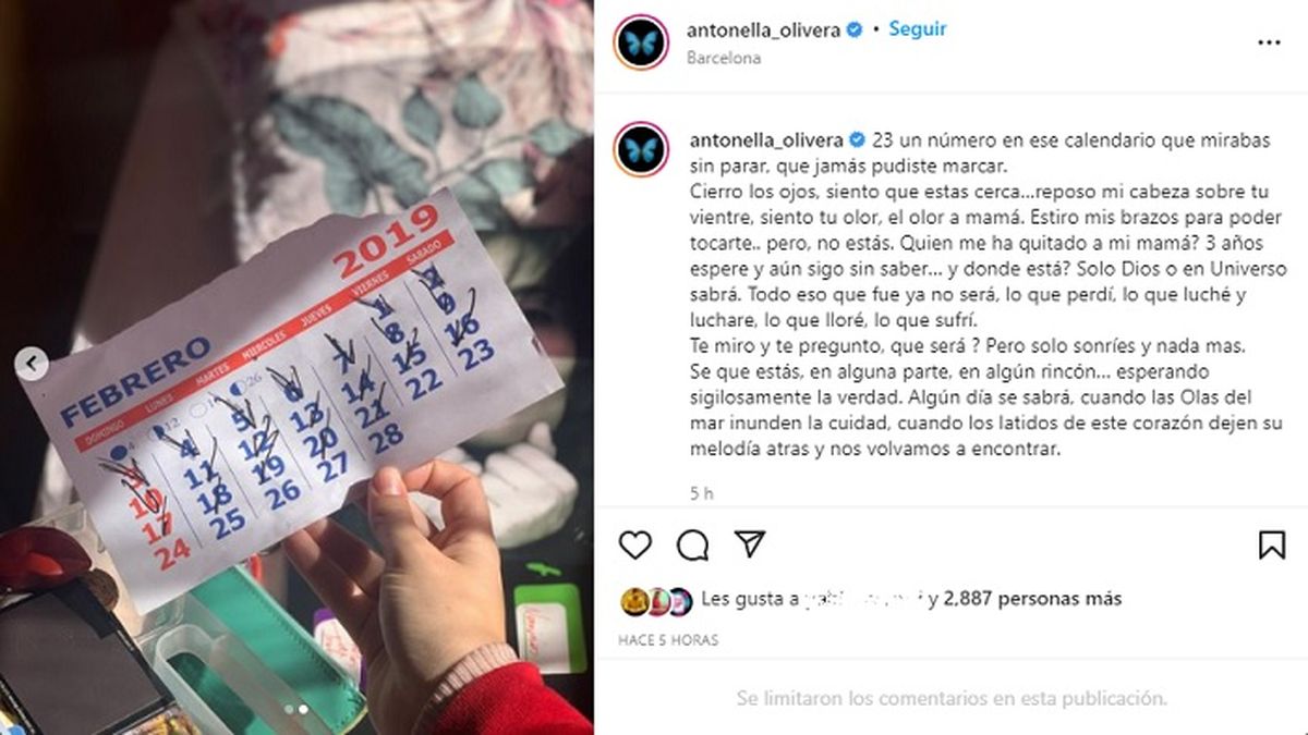 A tres a&ntilde;os de la tr&aacute;gica y misteriosa muerte de Natacha Jaitt, que sigue sin resolverse, su hija Antonella le escribi&oacute; una conmovedora carta.&nbsp;