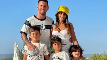 Antonella Rocuzzo y la foto más buscada de Mateo en un especial momento con Lionel Messi