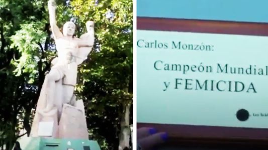 Intervinieron el monumento de Carlos Monzón en Santa Fe: Campeón mundial y femicida