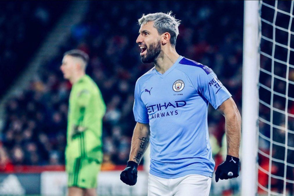 Agüero entró para darle el triunfo a Manchester City ante Sheffield y se acerca a un podio histórico en la Premier League