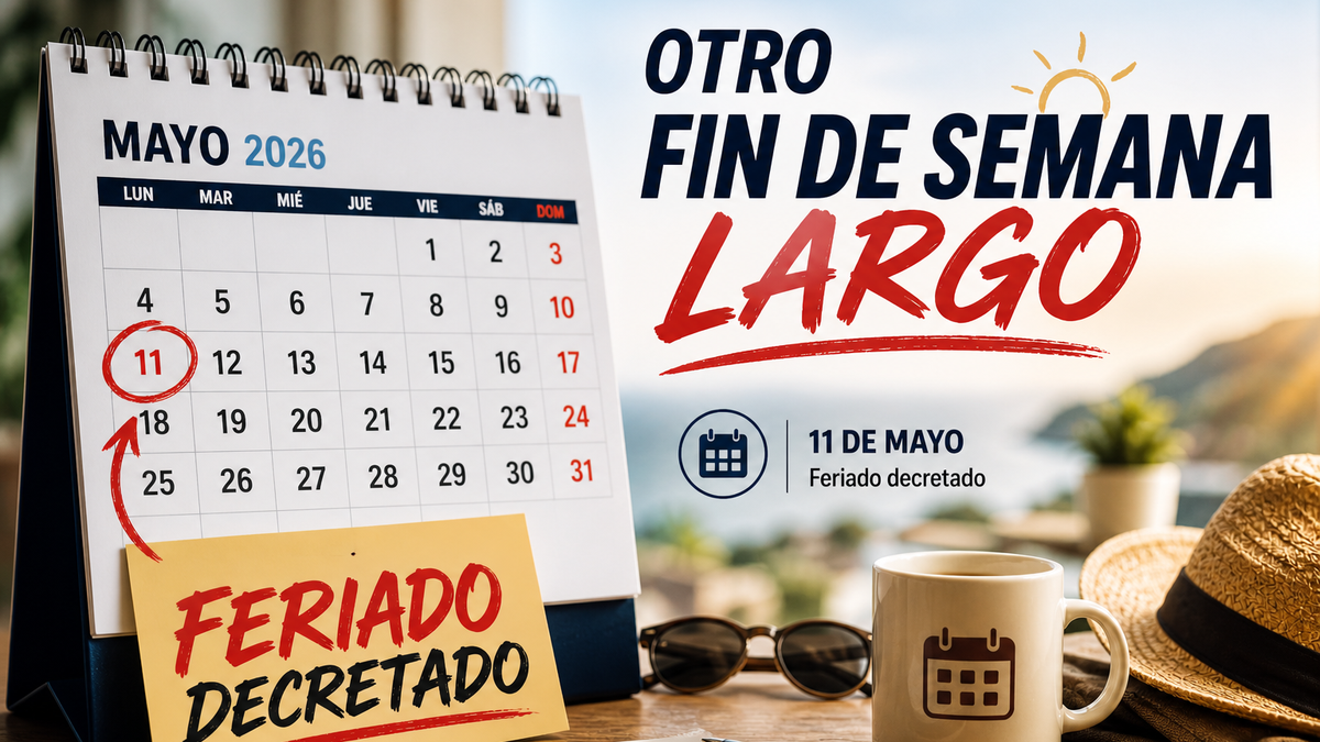 Decretan feriado el lunes 11 de mayo