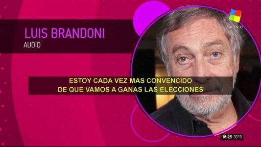 “Si no hay fraude, ganamos en primera vuelta”, la arenga política de Luis Brandoni