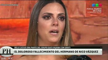 Belu Lucius se quebró al hablar por primera vez de la muerte de Santiago Vázquez