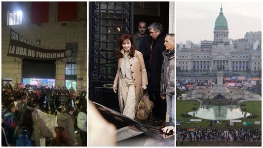 Crecen las protestas tras el fallo contra Cristina Kirchner y hay expectativa por la marcha de los jubilados