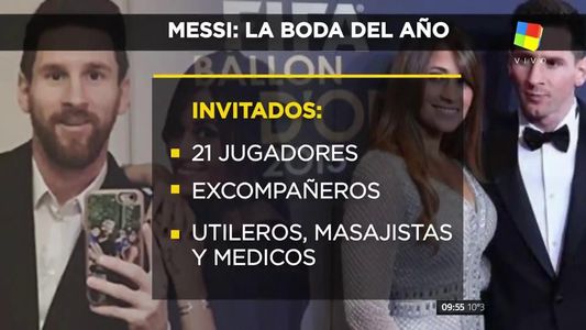 Qué pidió Messi como regalo de bodas y quiénes serán los invitados