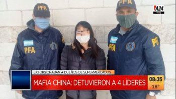 mafia china: cayeron 4 lideres que extorsionaban supermercados
