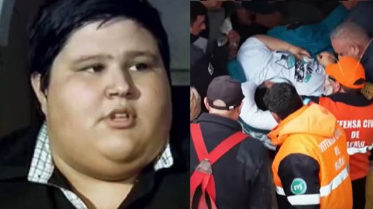 Un ex Cuestión de Peso fue rescatado por los bomberos y su vida está en peligro: dramático video