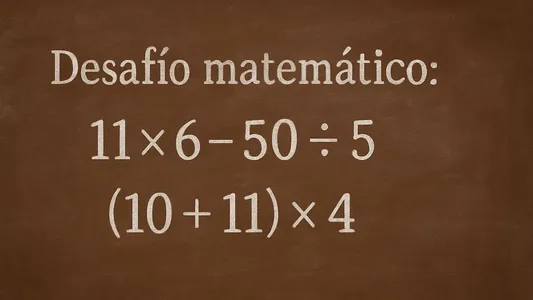 Desafío Matemático: este desafío para resolver sin apurarte