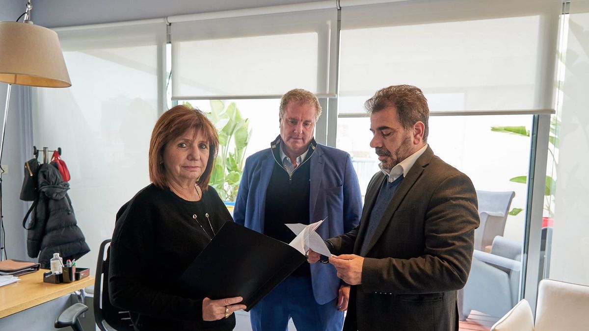 Ritondo con Patricia Bullrich y Gerardo Milman