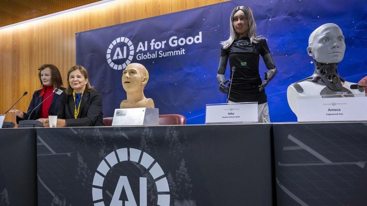 Un Grupo De Robots Dio Una Conferencia Y Afirmó Que No Se Rebelarán Contra Los Humanos 1177