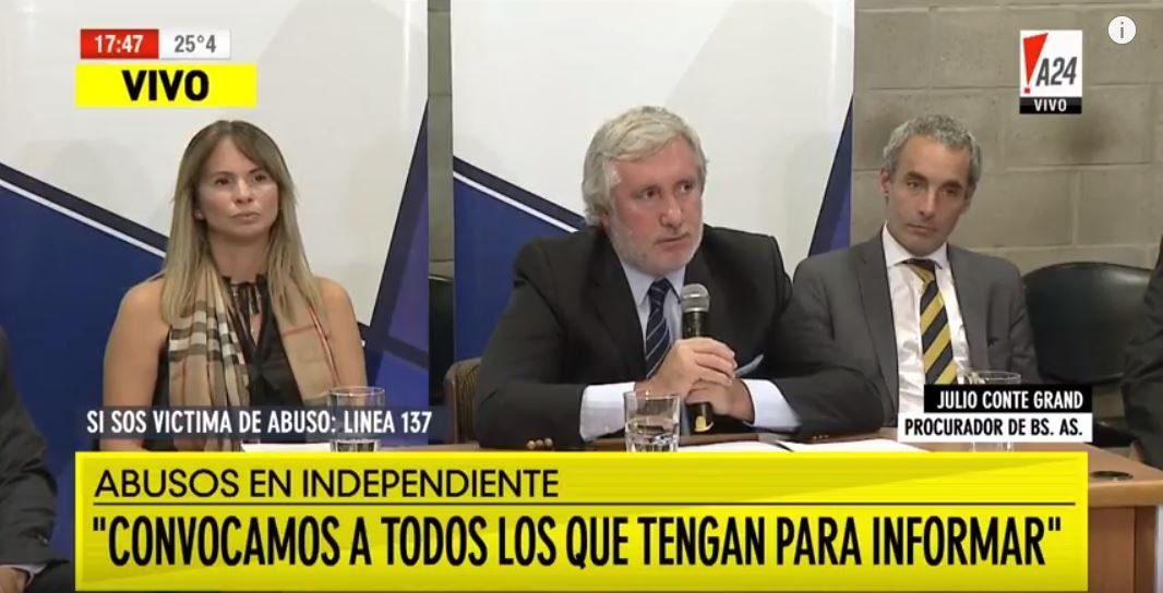 El procurador bonaerense aclaró que “ningún periodista o artista está involucrado” en la causa de Independiente
