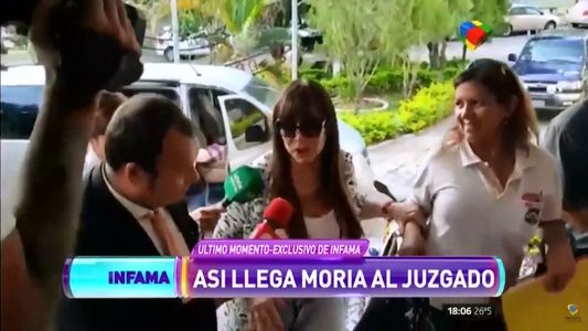 Las primeras imágenes de Moria Casán en libertad