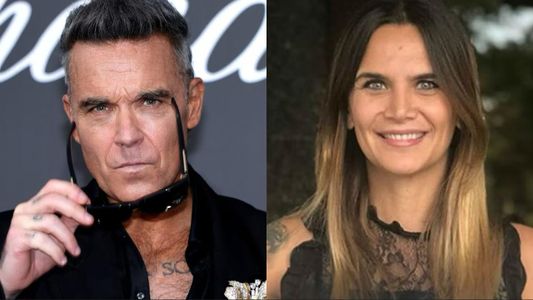 Robbie Williams hizo una picante broma en su show y recordó a Amalia Granata: Me encontré con una fan
