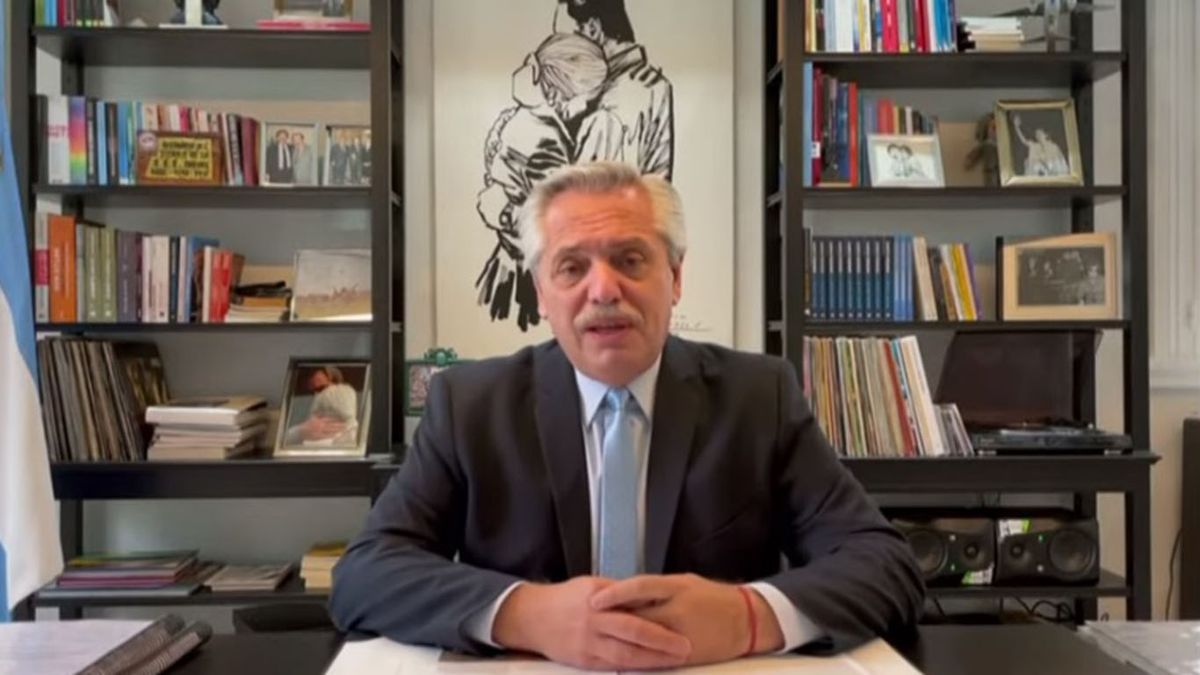 Alberto Fernández: a través de un video