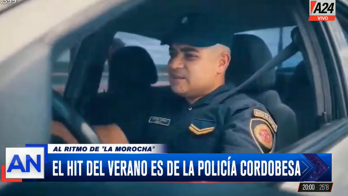 La Policía de Córdoba lanzó un hit para concientizar sobre el verano. (Foto: captura A24)