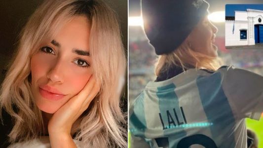 Lali Espósito tiró el centro y el jugador de fútbol acusó el recibo con un pícaro like