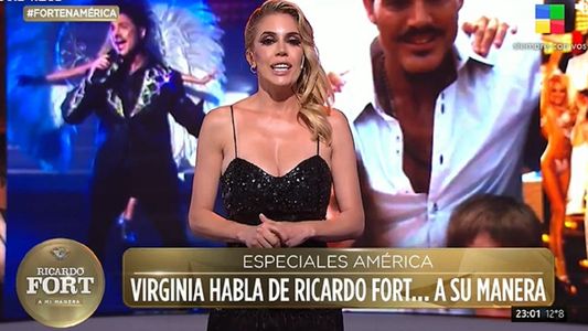 Virginia Gallardo en el especial sobre Ricardo Fort: la frase que le escribió hace unos días