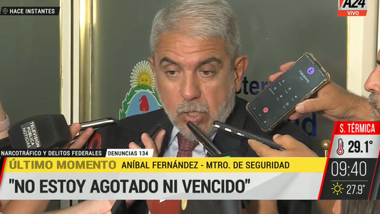 Aníbal Fernández ratificó su postura sobre el narcotráfico en Rosario: Si tras 20 años estamos trabajando fuerte es porque vencieron