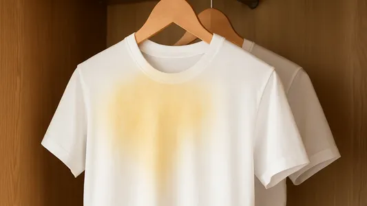 Por qué la ropa guardada se mancha de amarillo y cómo evitarlo