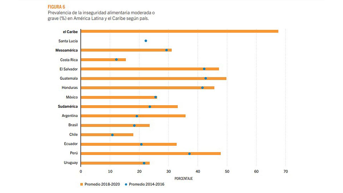 Argentina tuvo un serio retroceso en materia de acceso a la alimentación de calidad, según la FAO.