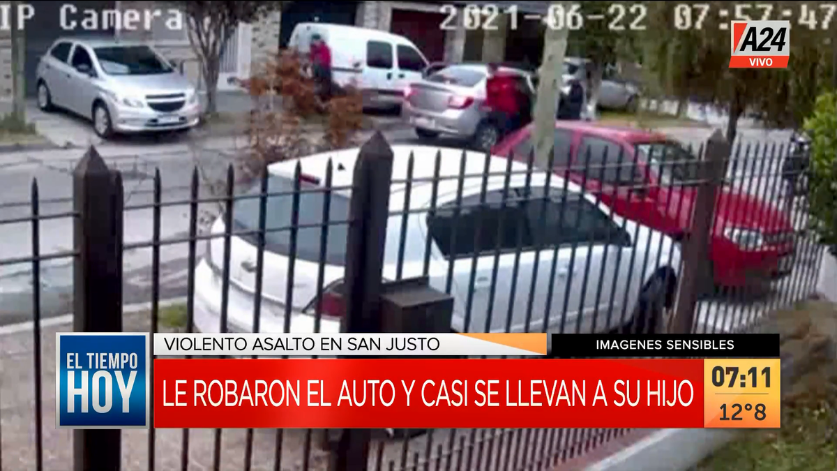 Terror en San Junto: así le disparan a una madre y su hijo de 3 años para robarles. (Captura de Tv)