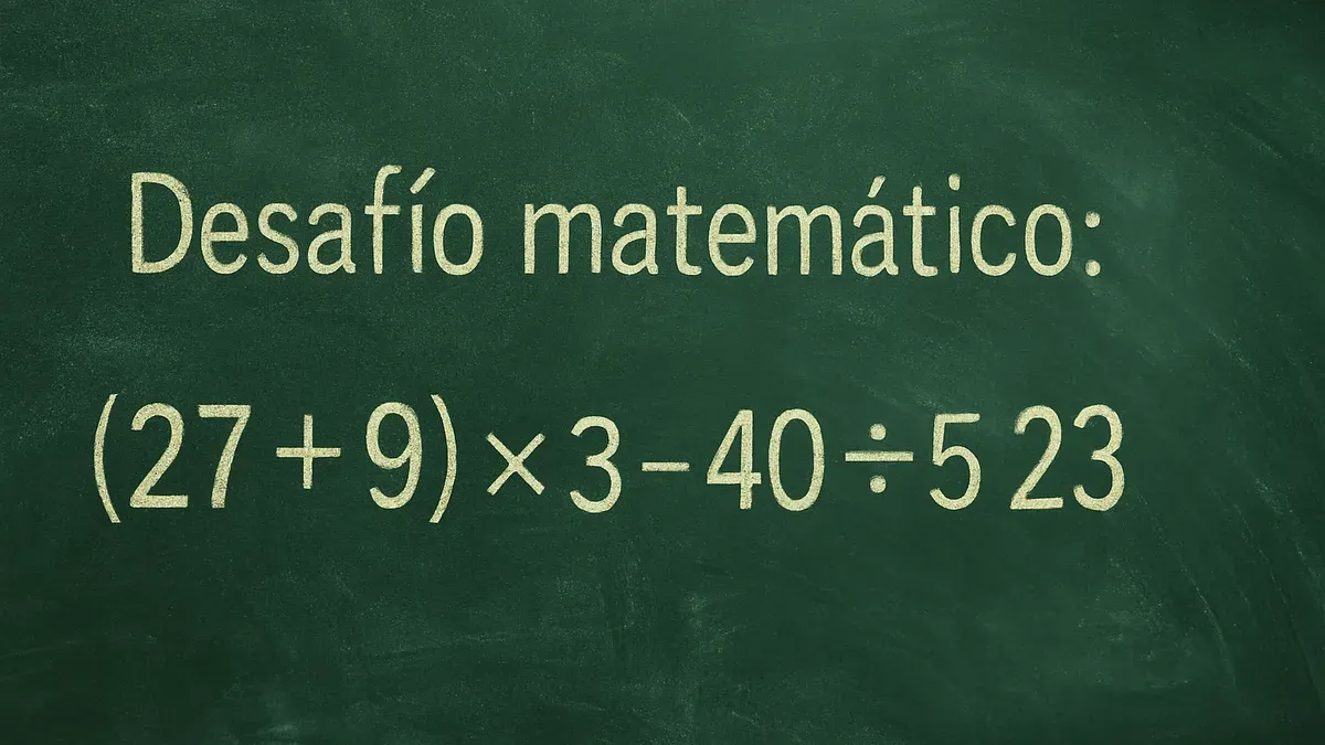 La regla esencial para resolver este desafío matemático es conocido como PEMDAS (por sus siglas en inglés) o jerarquía de operaciones.