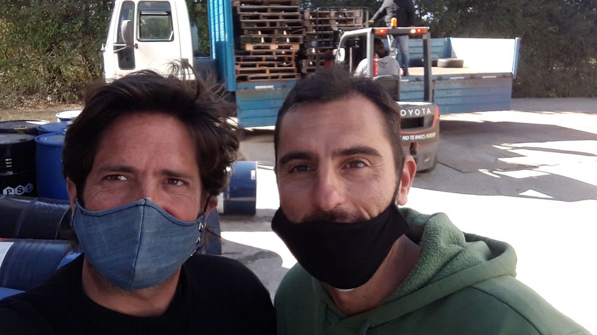 Leo Aragues (izq.) y Lucas Giardina, de SeisUNO. Una propuesta de triple impacto: sustentable, socialmente responsable y econ&oacute;micamente viable.&nbsp;