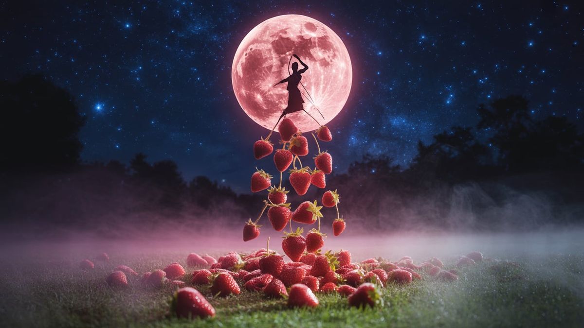 Lo que te traerá la luna de fresa sagitario si sos uno de estos signos. Foto: Ideogram