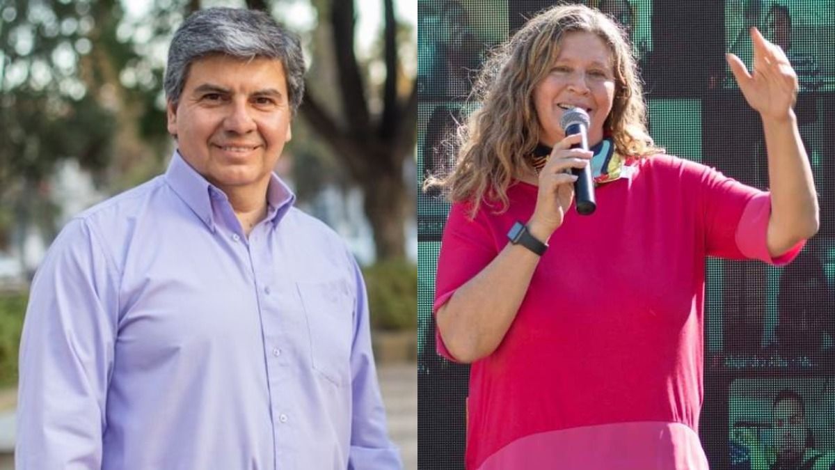 Juan Amado (Juntos por el Cambio) y Gabriela Pedrali (Frente de Todos).