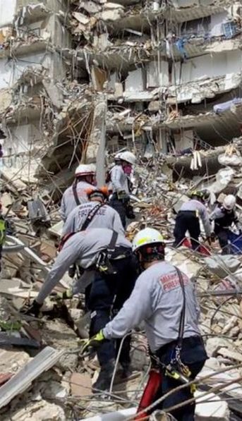 Derrumbe en Miami: confirman una nueva muerte y hay 156 desaparecidos