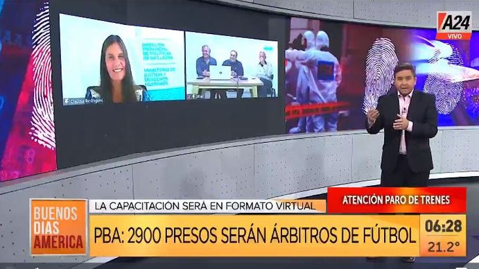 Reinserción laboral para presos: 2.900 serán árbitros de fútbol