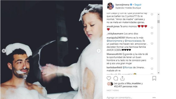 Jimena Barón, criticada por las fotos con su hijo y su pareja desnudos en un yacuzzi