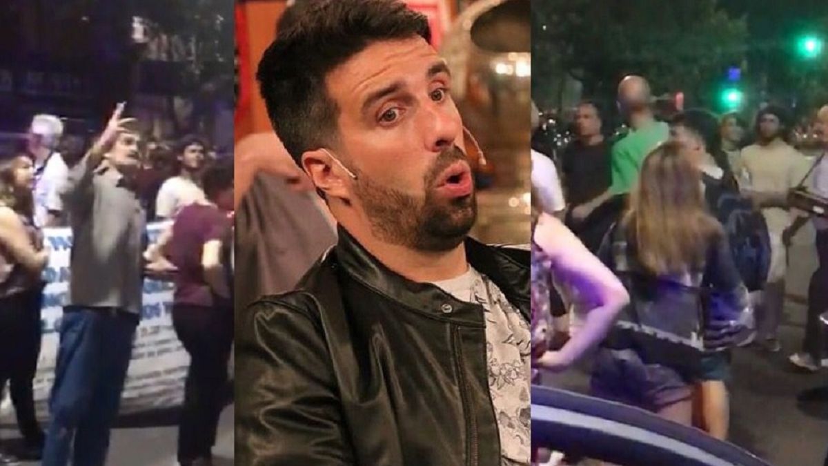 Grupo antivacunas le hizo un escrache a Flavio Azzaro: No al pase sanitario