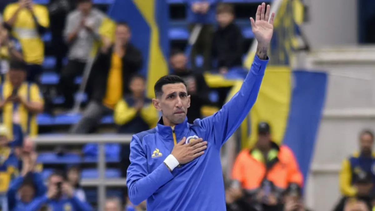 La emoción de Ángel Di María al volver a jugar para Rosario Central.