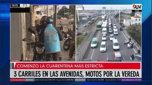 Así se realizaron controles en Av. San Martín y General Paz