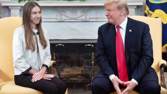Trump recibió a la esposa de Guaidó y pidió que Rusia salga de Venezuela