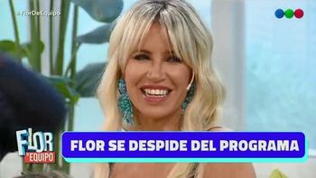Así se despidió Florencia Peña de Flor de equipo
