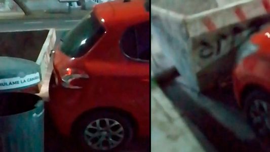 La venganza del albañil: dejó un auto encerrado entre dos volquetes y le dio un fuerte mensaje
