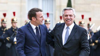 Alberto Fernández durante su primer gira europea en 2020 con el francés, Emmanuel Macron. Volverá a visitar Francia, España, Italia, Alemania y no descarta cerrar la gira en Rusia. (Foto: Archivo Presidencia) Alberto Fernández durante su primer gira europea en 2020 con el francés, Emmanuel Macron. Volverá a visitar Francia, España, Italia, Alemania y no descarta cerrar la gira en Rusia. (Foto: Archivo Presidencia)